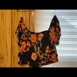 off the shoulder crop top